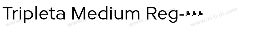 Tripleta Medium Reg字体转换 Tripleta Medium Reg字体转换